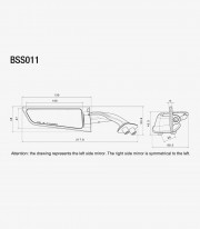 Rizoma Stealth Grey Mirrors BSS011D