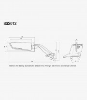 Rizoma Stealth Black Mirrors BSS012B