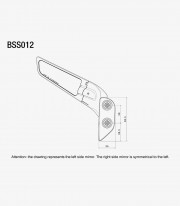 Rizoma Stealth Black Mirrors BSS012B