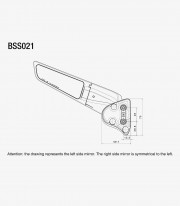 Rizoma Stealth Grey Mirrors BSS021D