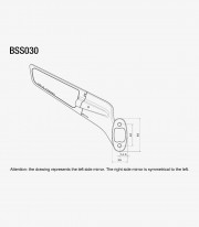 Retrovisores Rizoma Stealth Grises BSS030D
