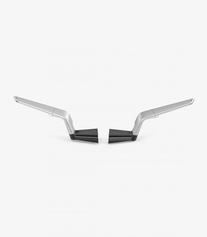 Retrovisores Rizoma Stealth Plateados BSS043A
