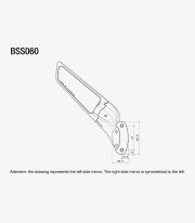 Rizoma Stealth Silver Mirrors BSS060A