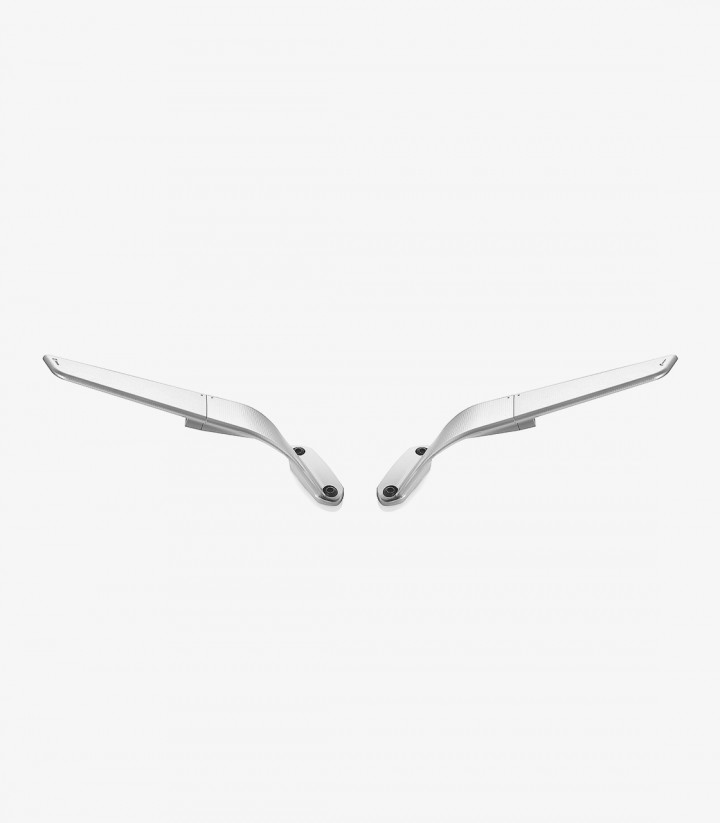 Retrovisores Rizoma Stealth Plateados BSS061A