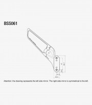 Retrovisores Rizoma Stealth Grises BSS061D