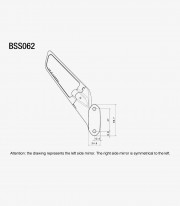 Retrovisores Rizoma Stealth Plateados BSS062A