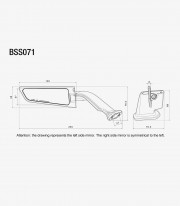 Rizoma Stealth Grey Mirrors BSS071D