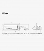 Rizoma Stealth Black Mirrors BSS080B