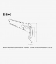 Retrovisores Rizoma Stealth Plateados BSS100A