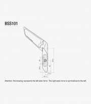 Rizoma Stealth Silver Mirrors BSS101A