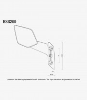 Rizoma Stealth Max Silver Mirrors BSS200A