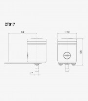 Rizoma Clutch Fluid Reservoir CT017R Red