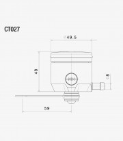 Depósito de Fluido Embrague Rizoma Plateado CT025A