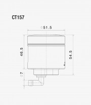 Depósito de Fluido Freno Delantero Rizoma Notch Rojo CT157R