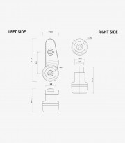 Rizoma Frame Sliders BMW S 1000 RR (23-24) PM596A Silver