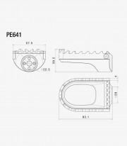 Rizoma Escape Footpegs PE641B Black