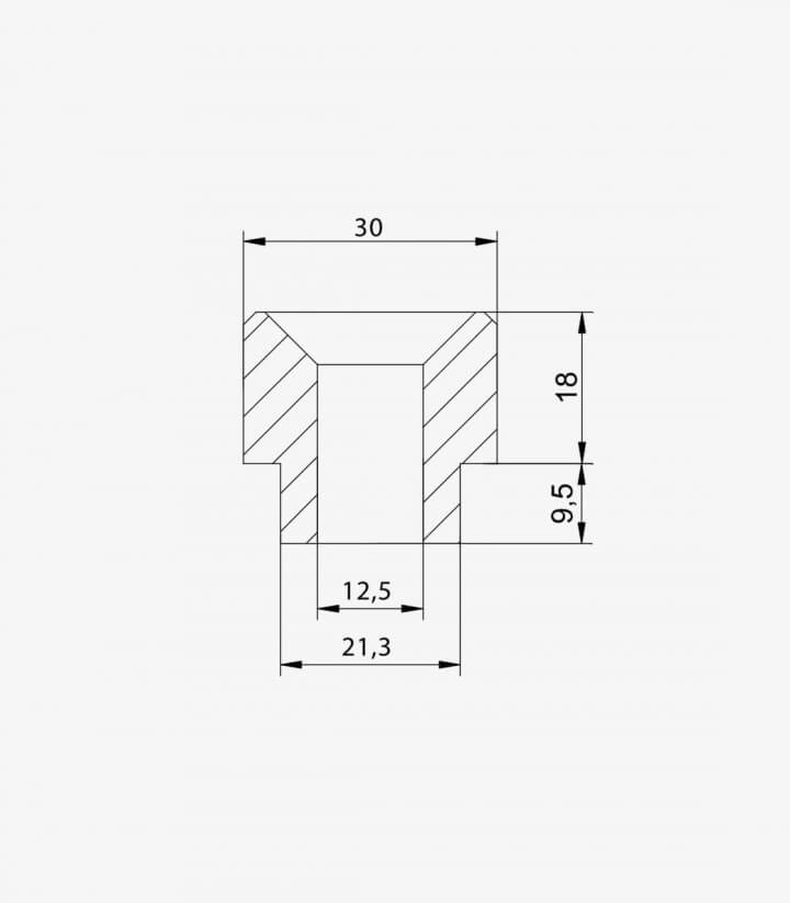 Adaptador retrovisor Puig 9587N lado derecho e izquierdo