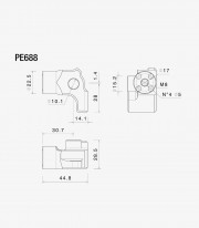 Kit Montaje Estriberas Piloto Rizoma Yamaha Ténéré 700 (19-25) PE688B