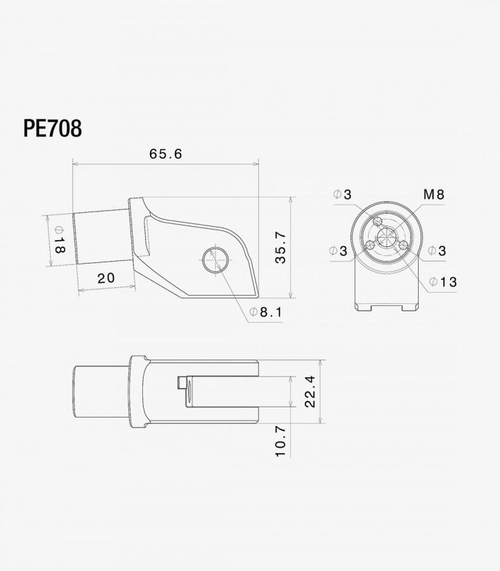 Kit Montaje Estriberas Piloto / Pasajero Rizoma Suzuki V-Strom 650/1000 (17-20) PE708B