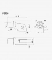 Kit Montaje Estriberas Piloto / Pasajero Rizoma Suzuki V-Strom 650/1000 (17-20) PE708B