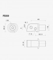 Rizoma Passenger Footpeg Mounting Kit Aprilia RS / Tuono 457 (24-25) PE859B