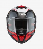 Casco Integral NZI Wake Stream Booster Negro, Blanco y Rojo