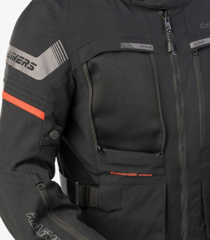 Jacke Desert von Rainers (Winter) Unisex in der Farbe Schwarz und Neon