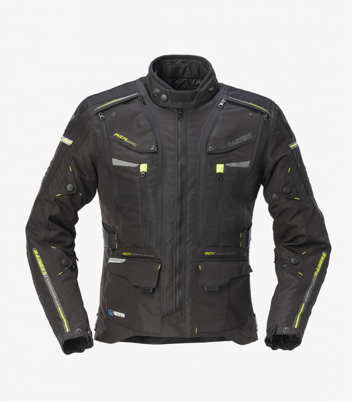 Chaqueta de Invierno unisex Trivor color negro y fluor de Rainers