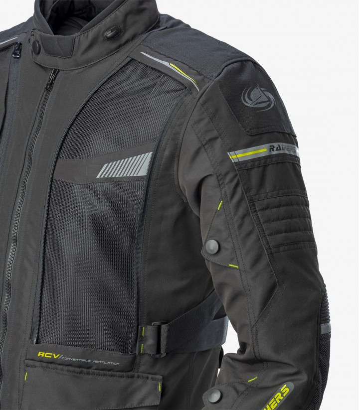 Chaqueta de Invierno unisex Trivor color negro y fluor de Rainers