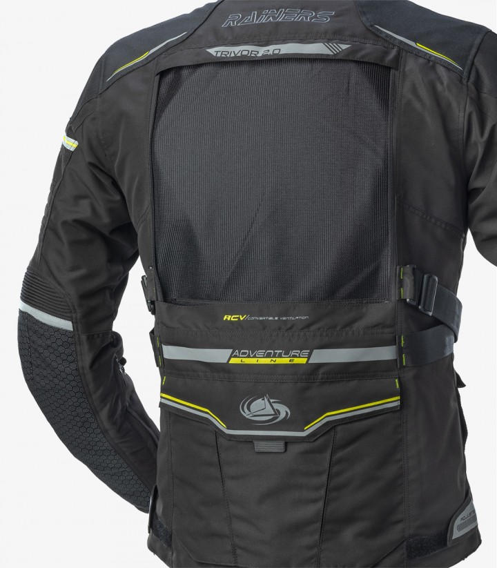 Chaqueta de Invierno unisex Trivor color negro y fluor de Rainers