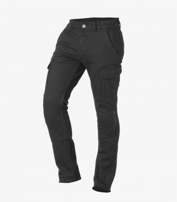 Zack Motorcycle Pants for man color Black from Rainers