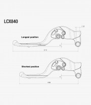 Rizoma Adjustable Plus Clutch Lever Indian FTR 1200 / S (19-25) Black LCX840B