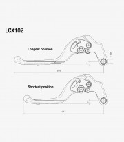 Rizoma Adjustable Plus Clutch Lever Honda Africa Twin CRF1000L (16–20) Black LCX104B