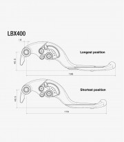 Rizoma Adjustable Plus Brake Lever BMW M/S 1000, MV Agusta F3 800, Suzuki GSX-R/GSX-S, Triumph Daytona/Speed/Street (05-25) Silv