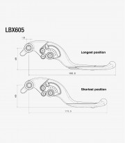 Maneta de Freno Adjustable Plus Rizoma KTM 790 Duke / L, 890 Duke / GP / L / R (18-25) Negro LBX605B