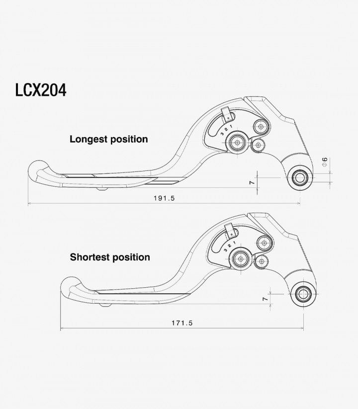 Maneta de Embrague Adjustable Plus Rizoma Yamaha MT-09 SP (21-23) Negro LCX204B