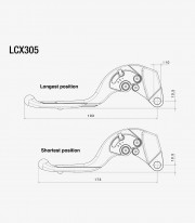 Maneta de Embrague Adjustable Plus Rizoma Kawasaki Ninja 636 ZX-6R / 650 / ZX-4R / ZX-4RR, Versys 1000, Z 650 / 900 / 900 RS (17