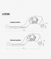 Rizoma Adjustable Plus Clutch Lever Kawasaki Ninja ZX-10R / ZX-10RR (17-25) Black LCX306B
