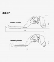 Maneta de Embrague Adjustable Plus Rizoma Kawasaki Z 900 / A2 / Performance (25-26) Negro LCX307B