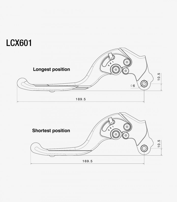 Maneta de Embrague Adjustable Plus Rizoma MV Agusta F3 800 R / RR / RC / Rosso (17-25) Negro LCX601B