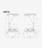 Alerones Laterales Rizoma en Aluminio y Carbono Ducati Monster 937 / + (21-25) ZDM152AK