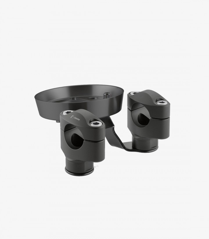 Rizoma Lenkererhöhungen in Schwarz Ducati Scrambler 400 (16-21), 800 (15-22) AZ203B