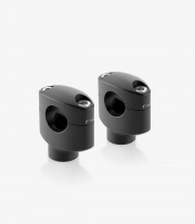 Rizoma Black Risers Triumph Bonneville T100/T120, Thruxton 900, Yamaha XV 950/R (04-26) AZ430B