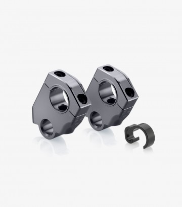 Rizoma Lenkererhöhungen in Grau BMW R 1200/1250 GS (13-24) AZ451D