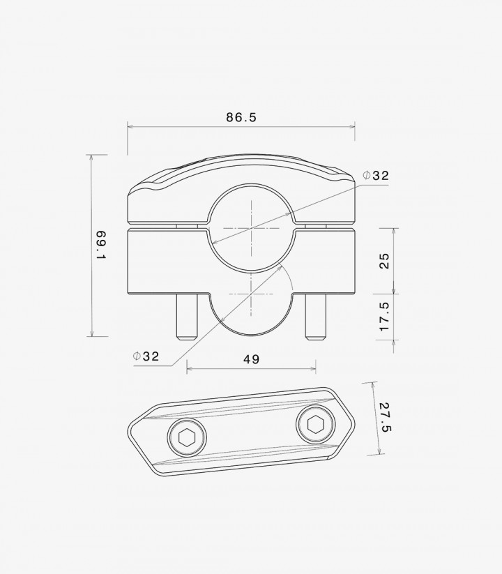 Torretas Rizoma en Plateado BMW R 1300 GS / GS Adventure (23-25) ZBW111A