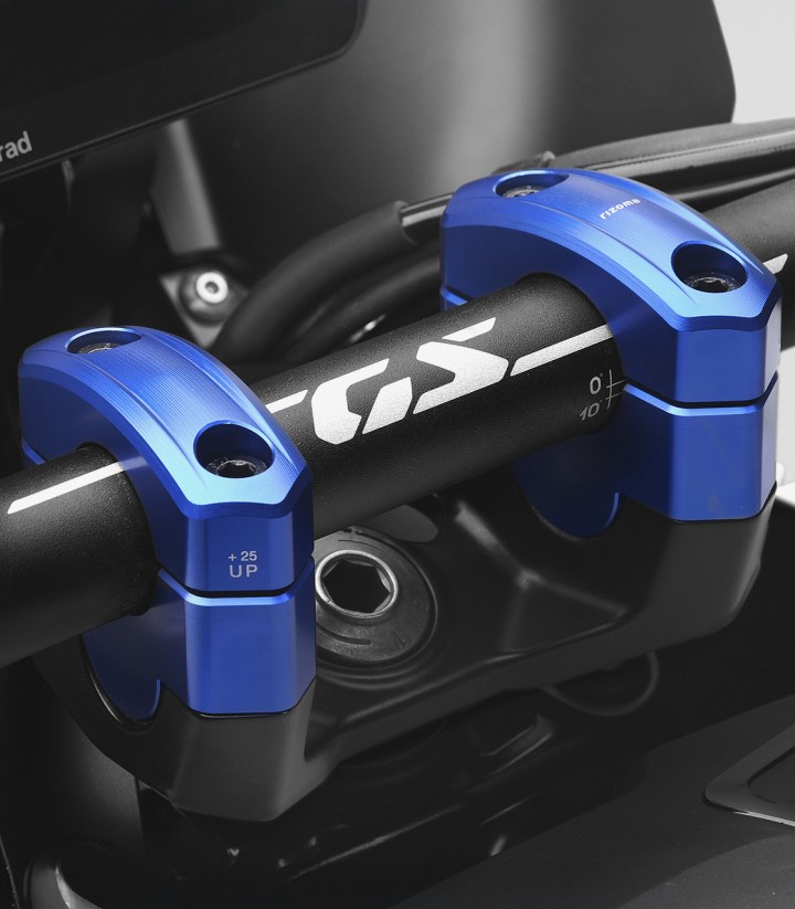 Rizoma Lenkererhöhungen in Blau BMW R 1300 GS (23-26) ZBW111U
