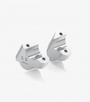 Rizoma Silver Risers Ducati Multistrada V4 / V4 S / Rally / Pikes Peak / RS (21-26) ZDM167A