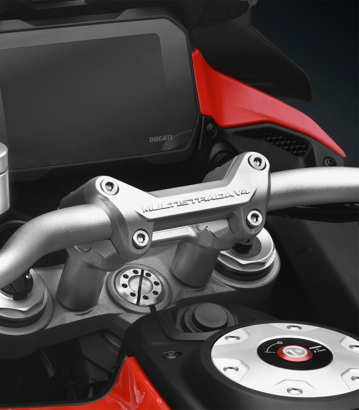 Torretas Rizoma en Plateado Ducati Multistrada V4 / V4 S / Rally / Pikes Peak / RS (21-26) ZDM167A