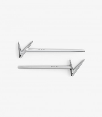 Seitenembleme Rizoma in Silber ZVP043A Vespa GTS, GTV, Sei Giorni (18-25)