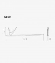 Icono Delantero Rizoma en Negro ZVP038B Vespa Elettrica, GTS, GTV, Primavera, Sprint y Sei Giorni (18-25)